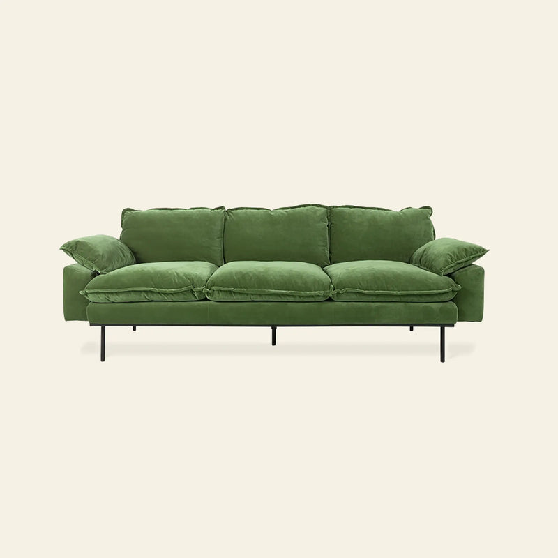 HKLIVING Retro Sofa, 3-Seats
