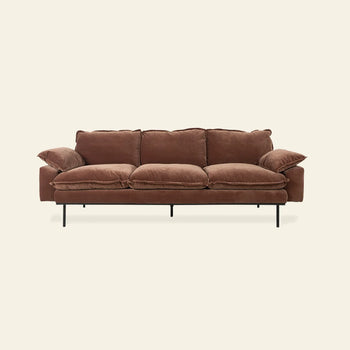 Hkliving Retro Sofa 3 Seats Royal Velvet Magnolia