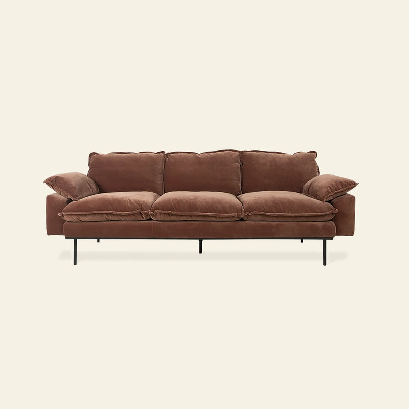 HKLIVING Retro Sofa, 3-Seats