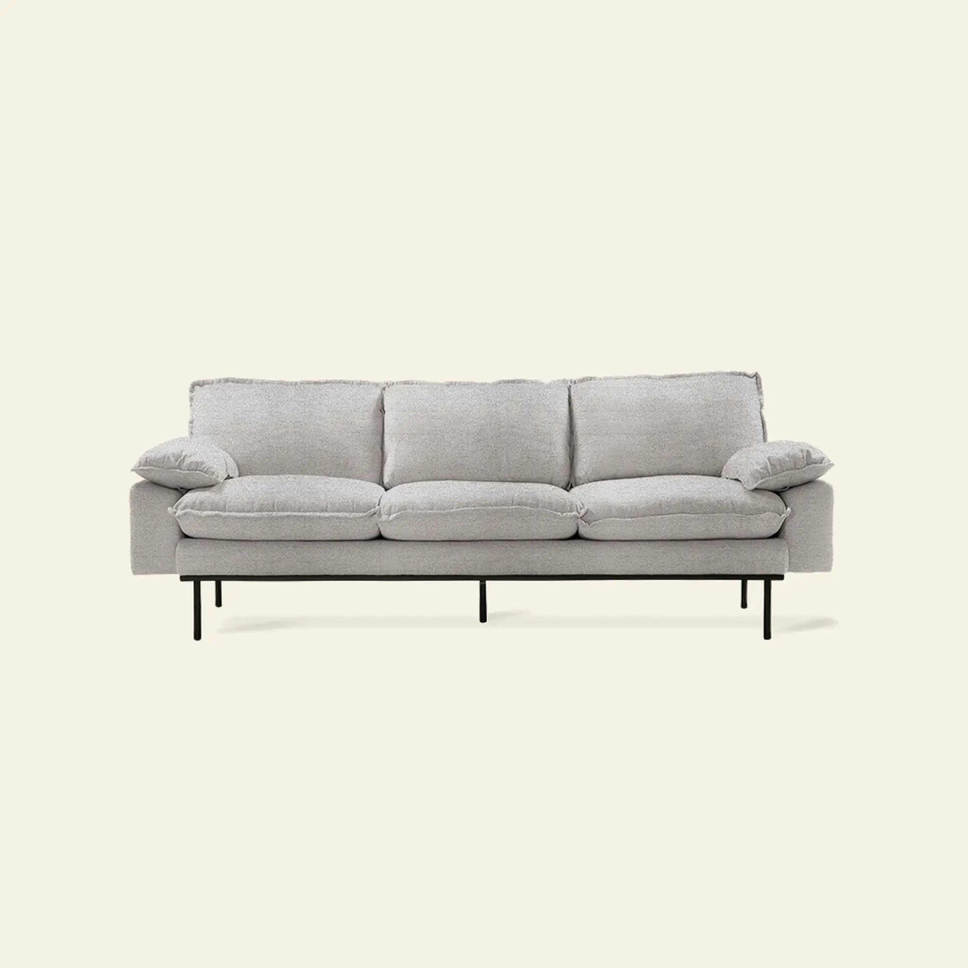 Hkliving Retro Sofa 3 Seats Sneak Light Grey