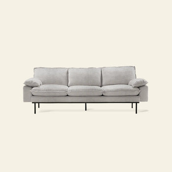 Hkliving Retro Sofa 3 Seats Sneak Light Grey