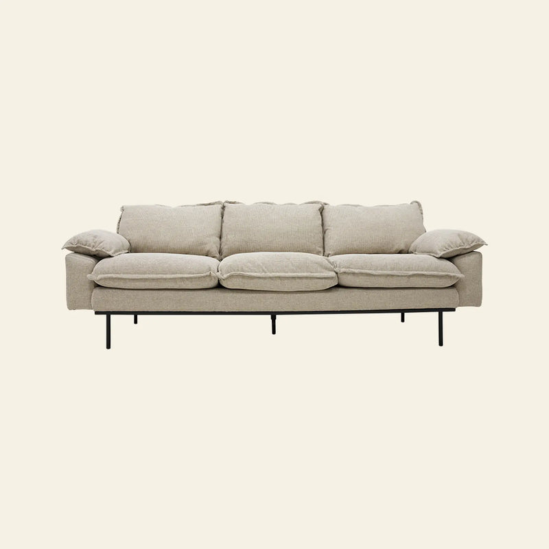 HKLIVING Retro Sofa, 3-Seats