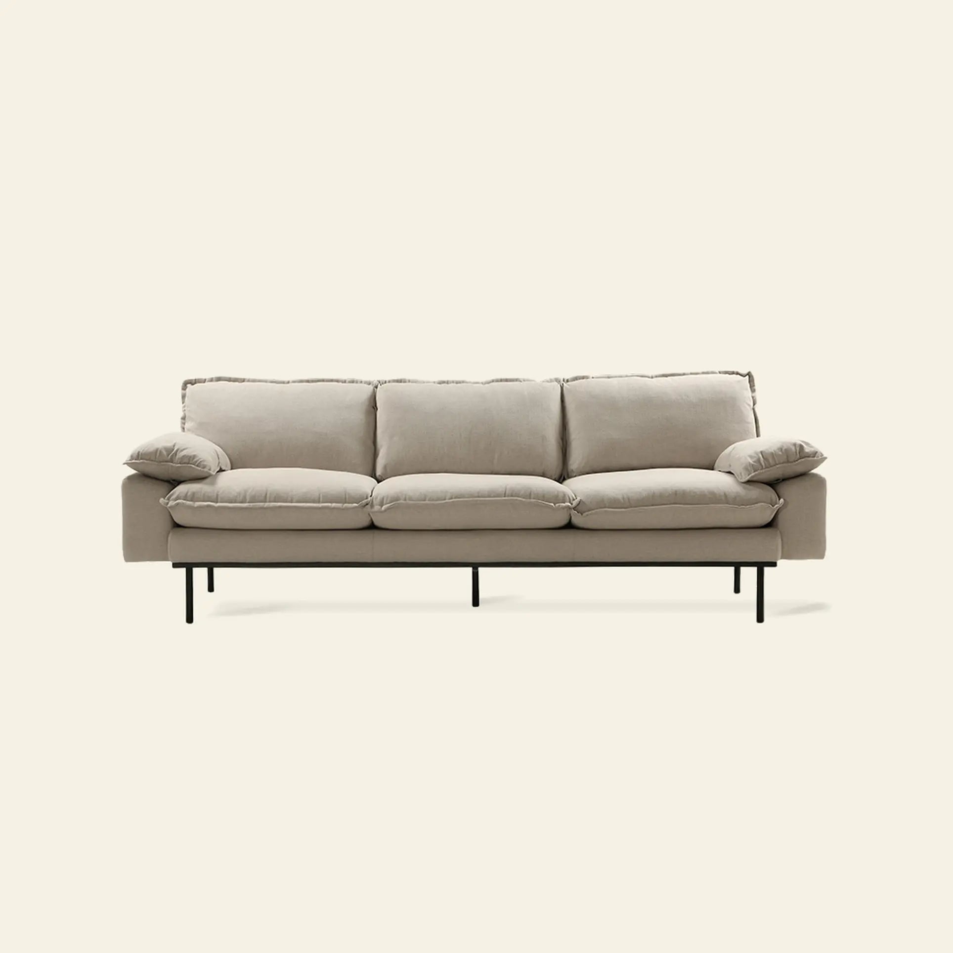 Hkliving Retro Sofa 4 Seats Cosy Beige