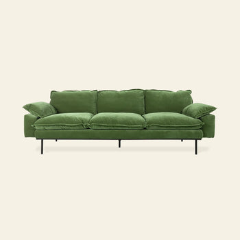 Hkliving Retro Sofa 4 Seats Royal Velvet Green