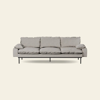 Hkliving Retro Sofa 4 Seats Sneak Light Grey