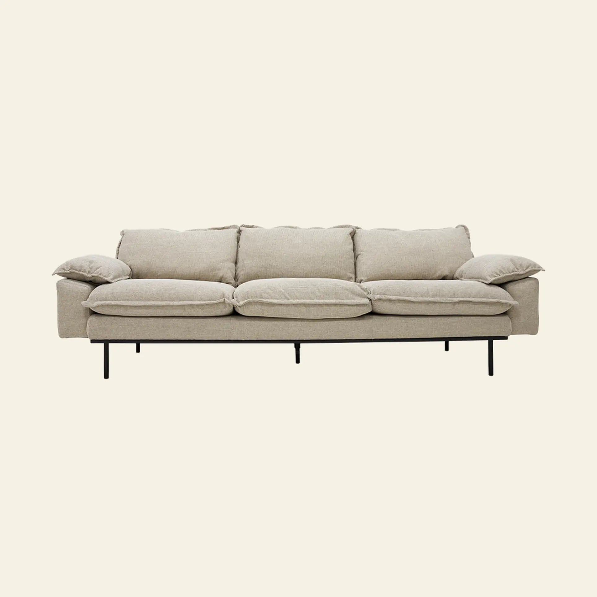 Hkliving Retro Sofa 4 Seats Wafer Cream