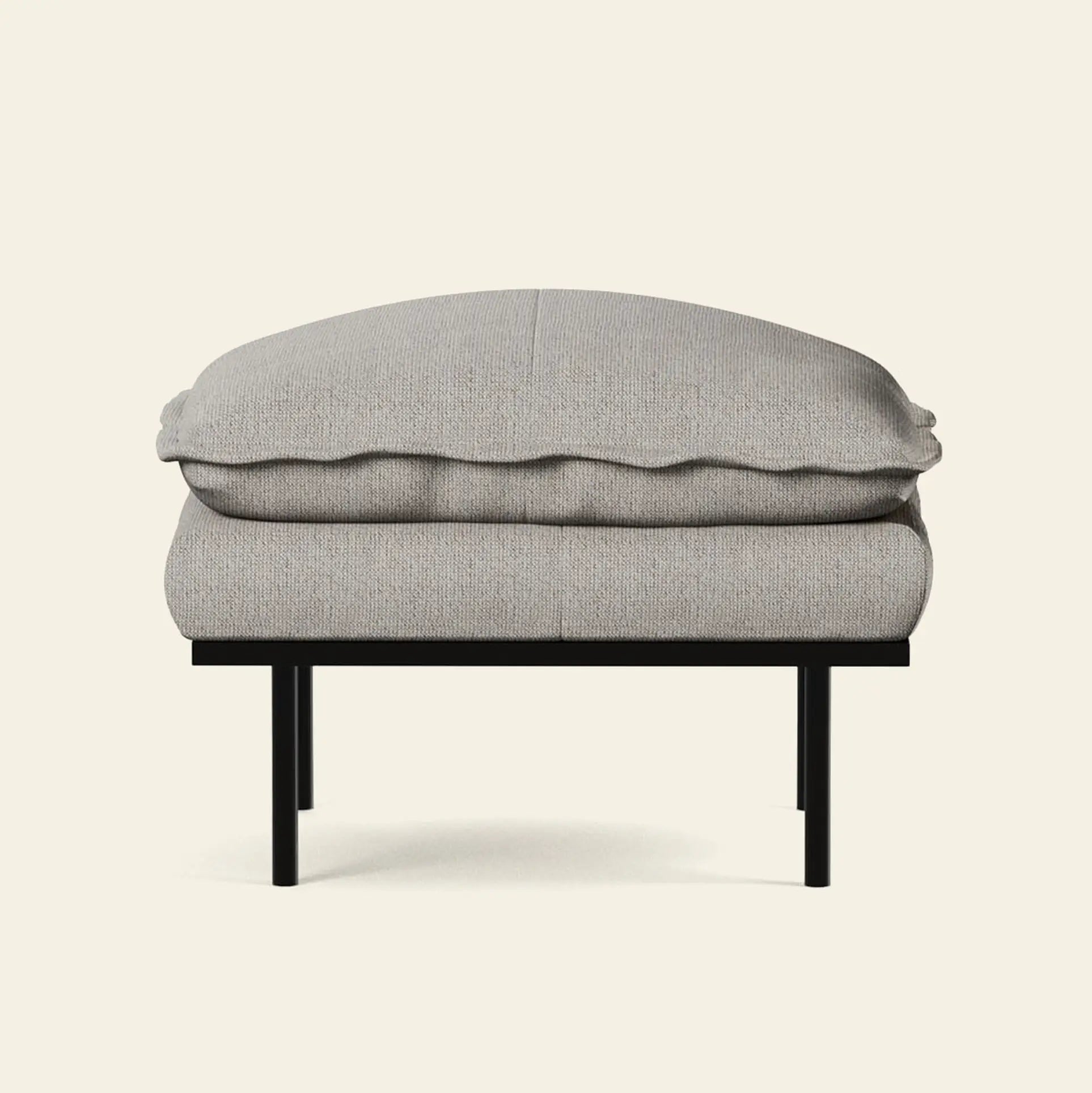 Hkliving Retro Sofa Hocker Sneak Light Grey