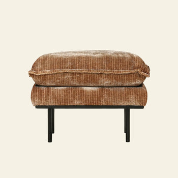 Hkliving Retro Sofa Hocker Velvet Corduroy Aged Gold