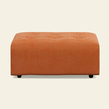 Hkliving Vint Couch Hocker Corduroy Rib Dusty Orange