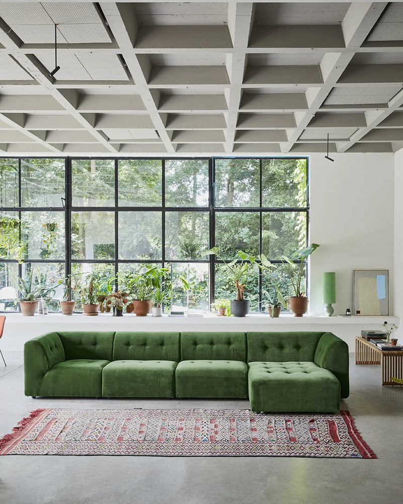 HKLIVING Vint Couch, Left, 1.5-Seat