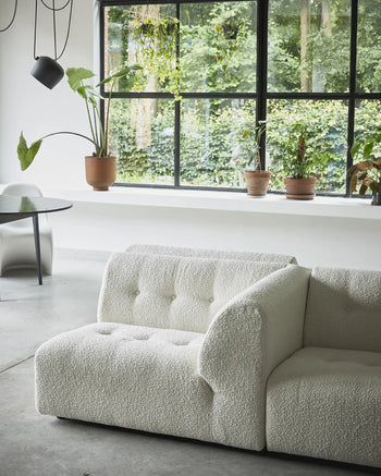 Hkliving Vint Couch Left Boucle Cream