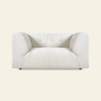 Hkliving Vint Couch Loveseat Boucle Cream