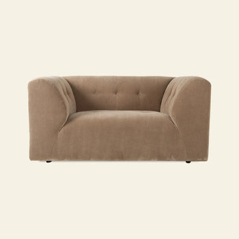 Hkliving Vint Couch Loveseat Corduroy Rib Brown