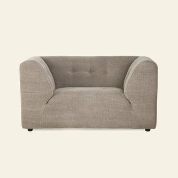 Hkliving Vint Couch Loveseat Linen Blend Taupe