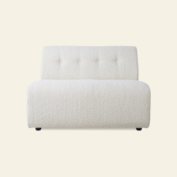 Hkliving Vint Couch Middle 1.5 Seat Boucle Cream