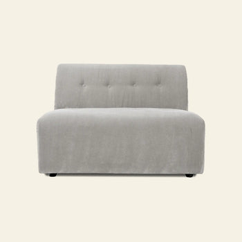 Hkliving Vint Couch Middle 1.5 Seat Corduroy Rib Cream