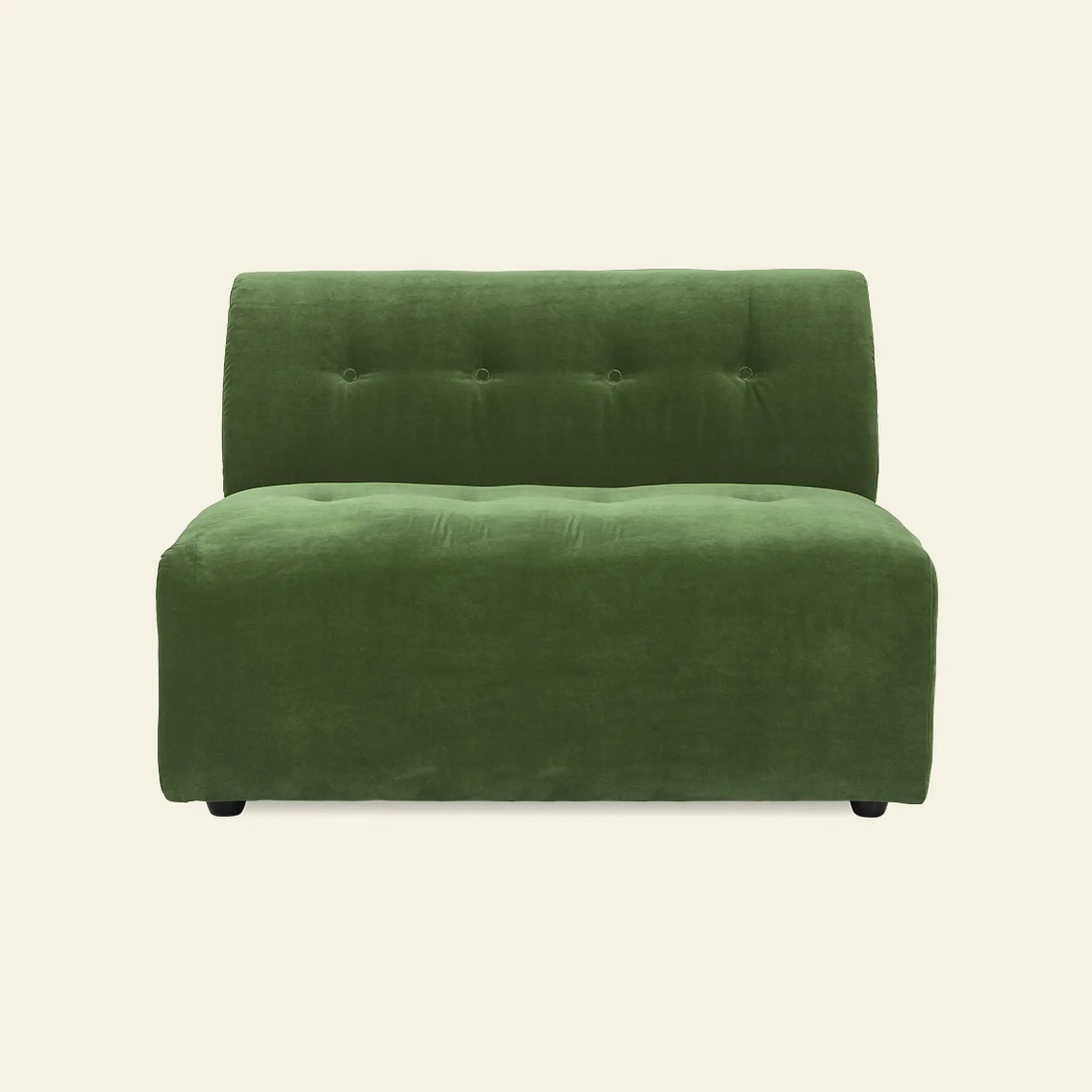 Hkliving Vint Couch Middle 1.5 Seat Royal Velvet Green