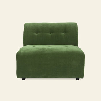 Hkliving Vint Couch Middle Royal Velvet Green