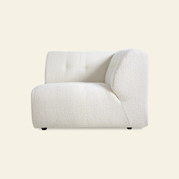 Hkliving Vint Couch Right Boucle Cream