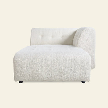 Hkliving Vint Couch Right Divan Boucle Cream