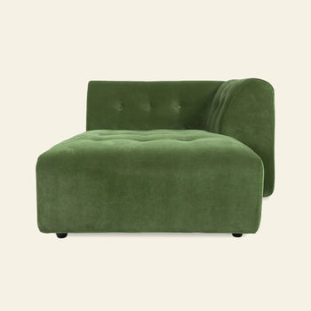 Hkliving Vint Couch Right Divan Royal Velvet Green