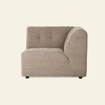 Hkliving Vint Couch Right Linen Blend Taupe