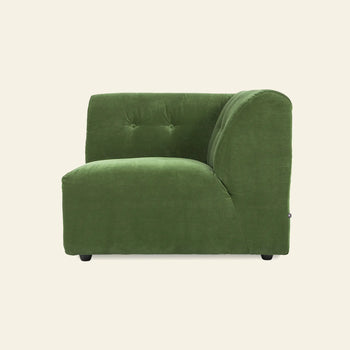 Hkliving Vint Couch Right Royal Velvet Green