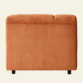 Hkliving Wave Couch Corner Corduroy Rib Dusty Orange