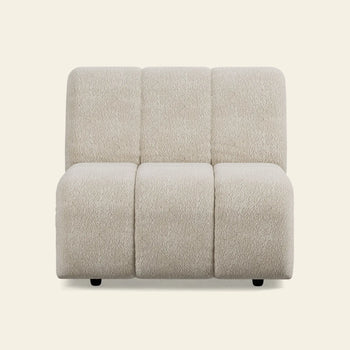 Hkliving Wave Couch Middle Boucle Cream