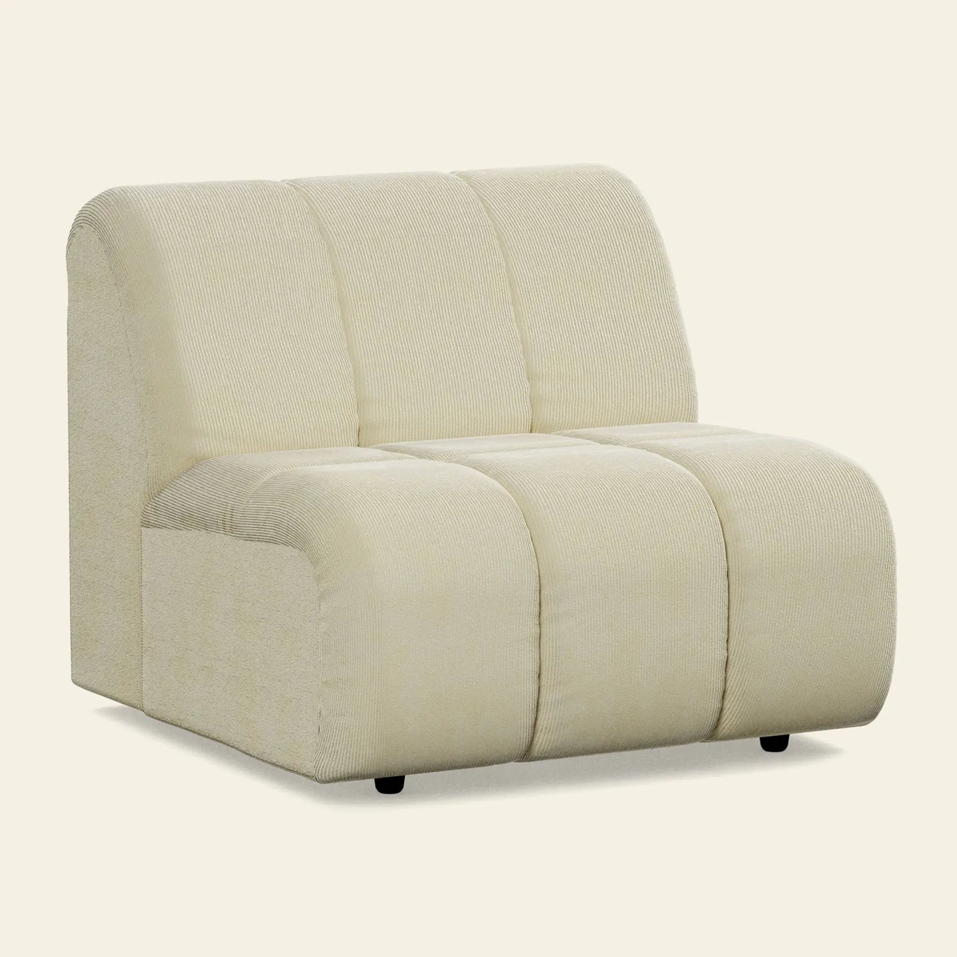 Hkliving Wave Couch Middle Corduroy Rib Hay