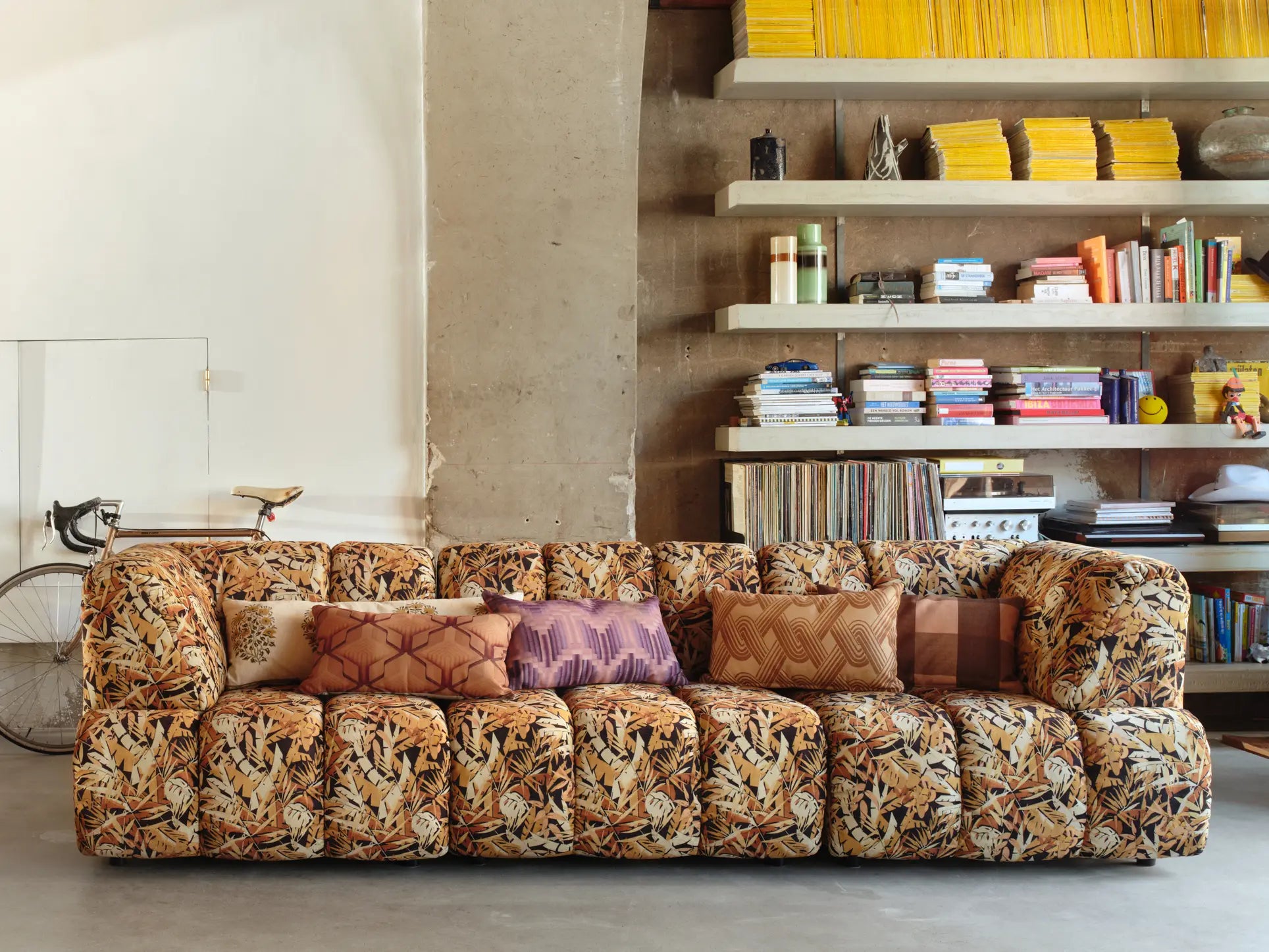 HKliving Wave Couch Middle Printed Hollywood 5