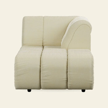 Hkliving Wave Couch Right Divan Corduroy Rib Hay