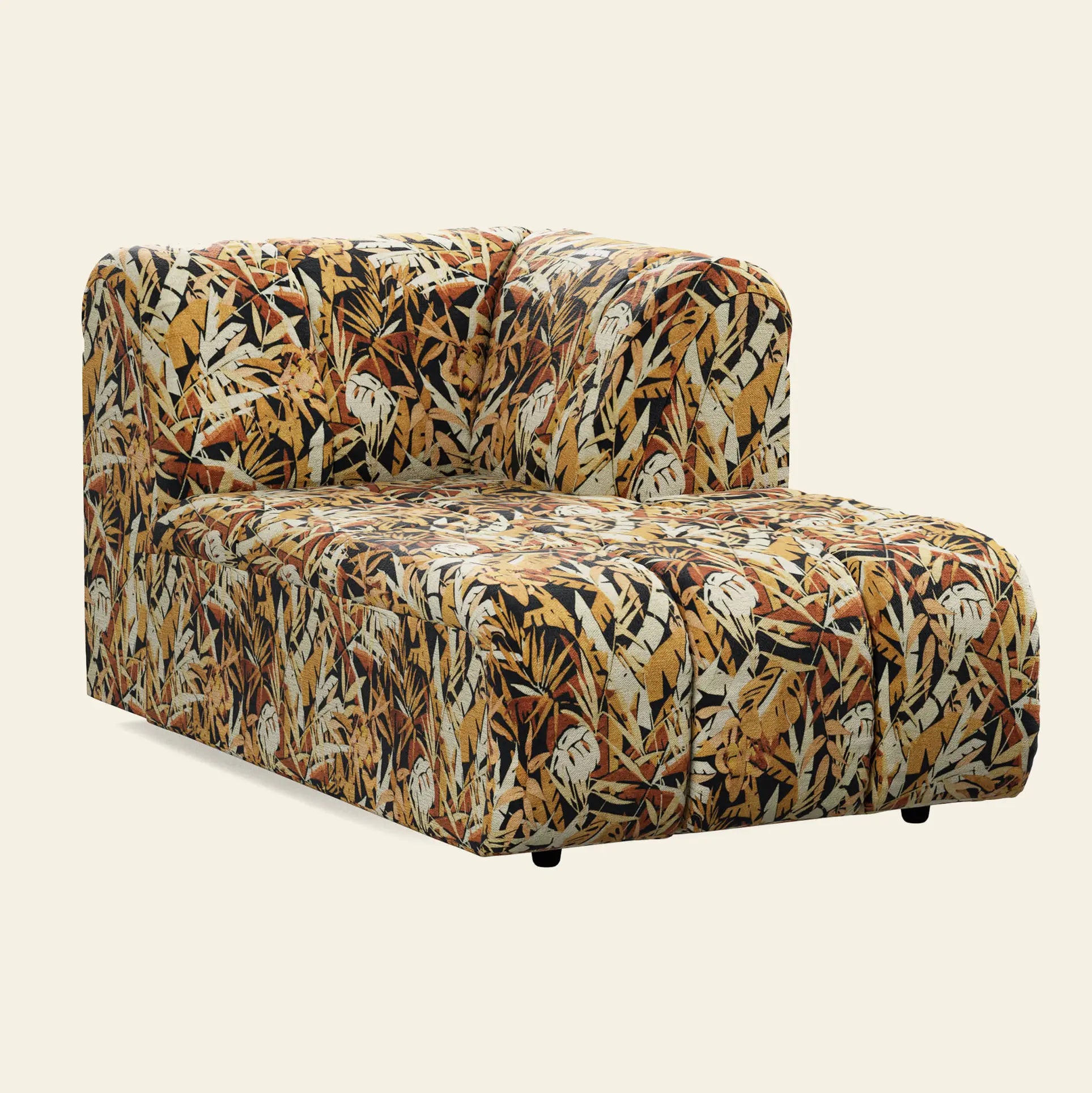 HKliving Wave Couch Right Divan Printed Hollywood 2