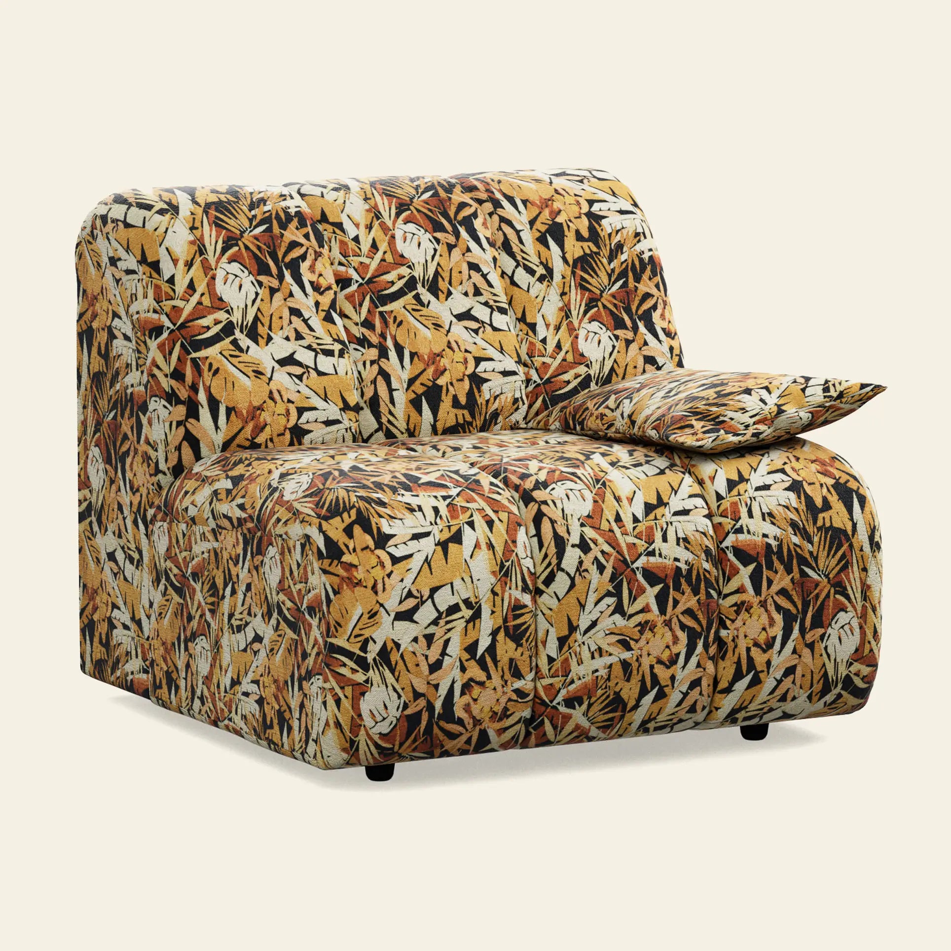 HKliving Wave Couch Right Low Arm Printed Hollywood 2