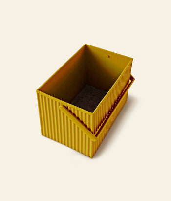 Hachiman Omnioffre Stackable Storage Box M Mustard