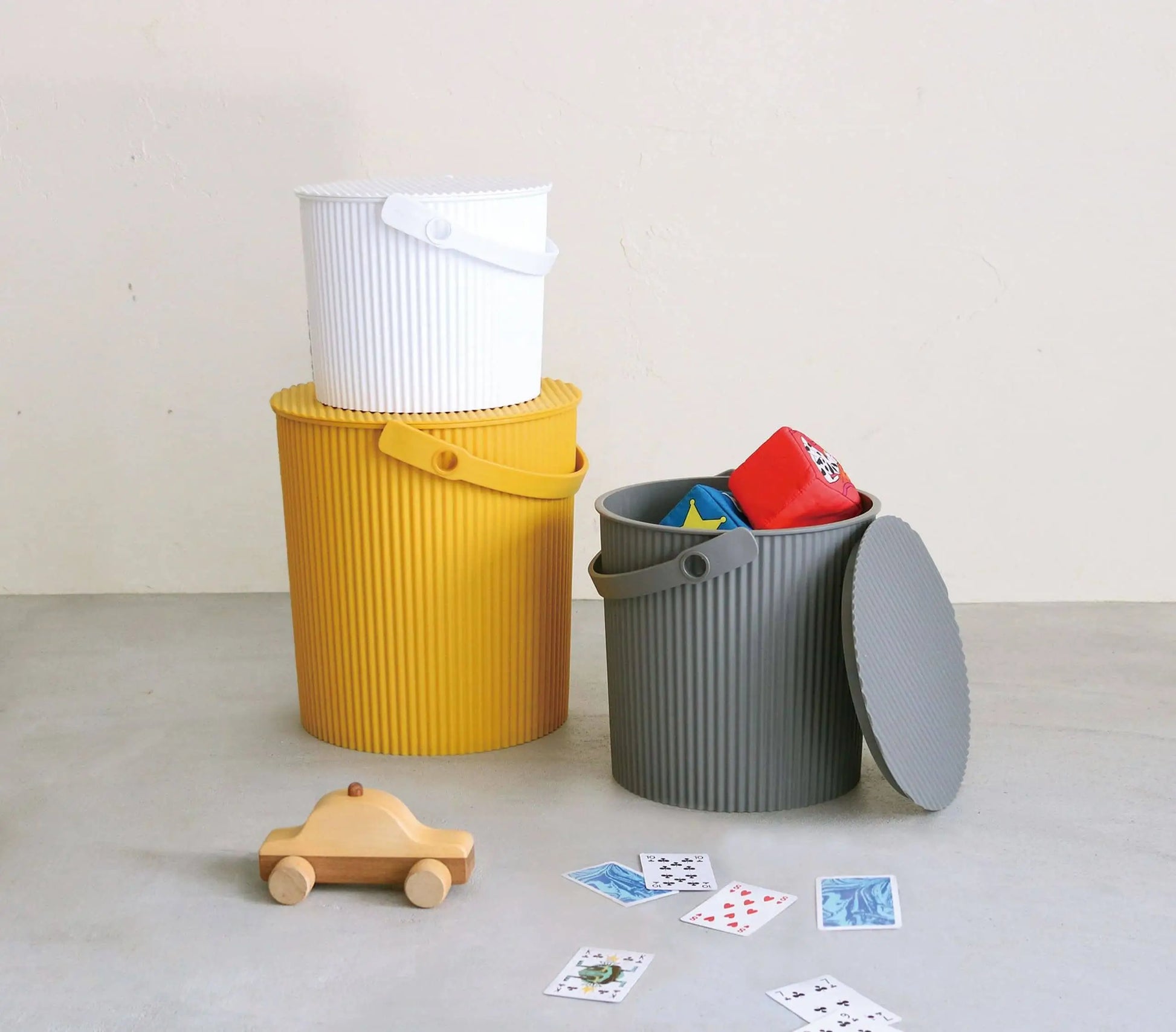 Hachiman Omnioutil Storage Bucket L Mustard