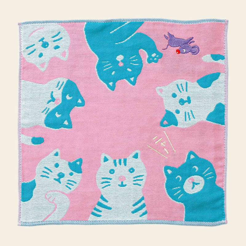 Hightide New Retro Gauze Handkerchief - Cat