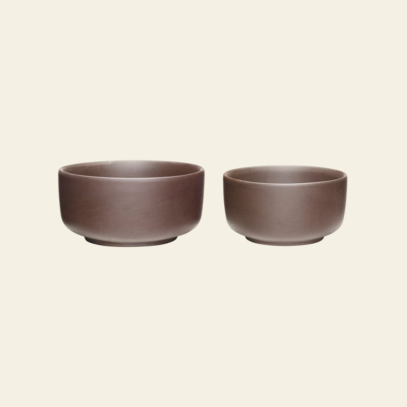 Hübsch Clay Bowls, Set of 2