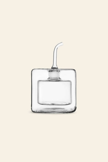 Ichendorf Milano Cube Square Doublewalled Oil Bottle Clear 1