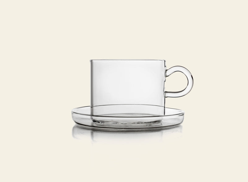 Ichendorf Milano Piuma Teacup With Saucer - Clear