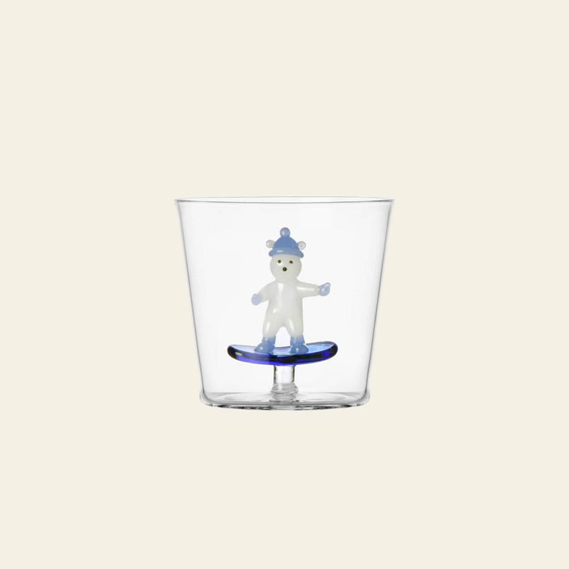 Ichendorf Milano Snow Games Tumbler - Bear and Snowboarding