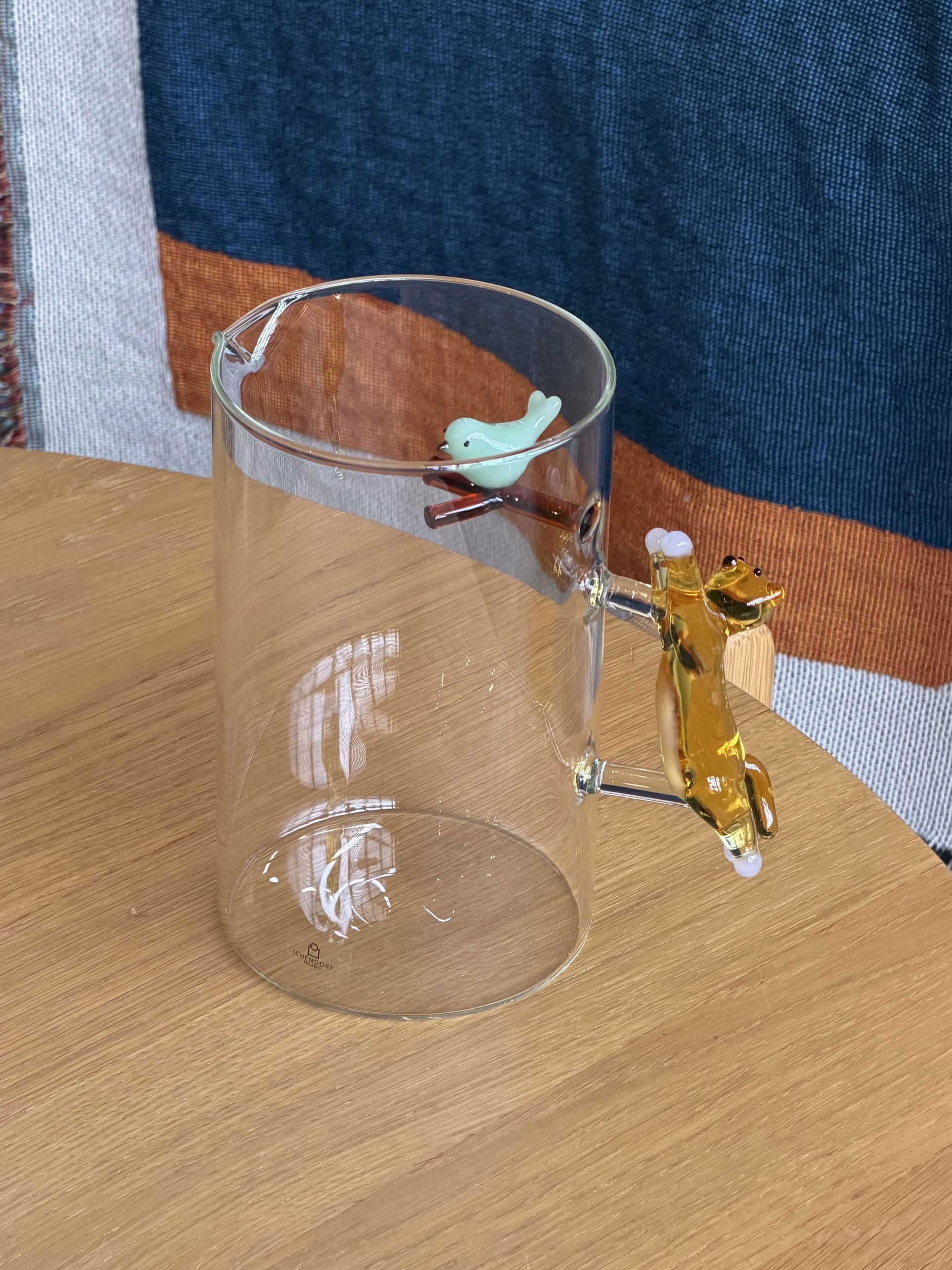 Ichendorf Milano Tabby Cat Jug Jumping Cat With Bird