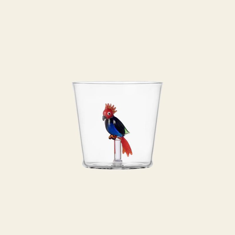 Ichendorf Milano Talking Trees Tumbler - Red/Blue Cockatoo