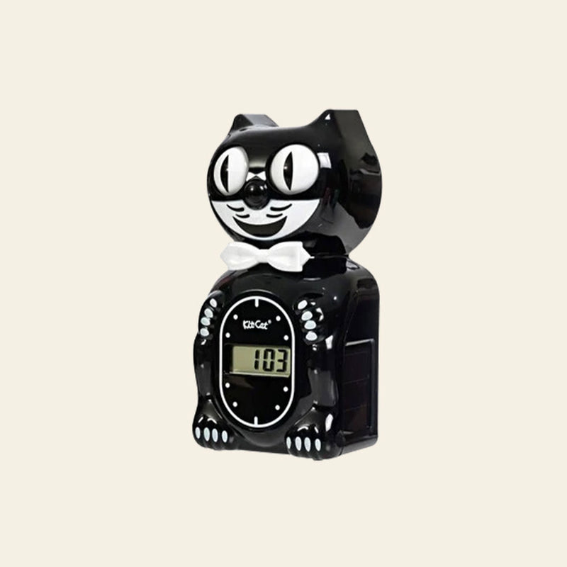 Kit-Cat Klock Solar Kit-Cat Digital Alarm Klock - Classic Black