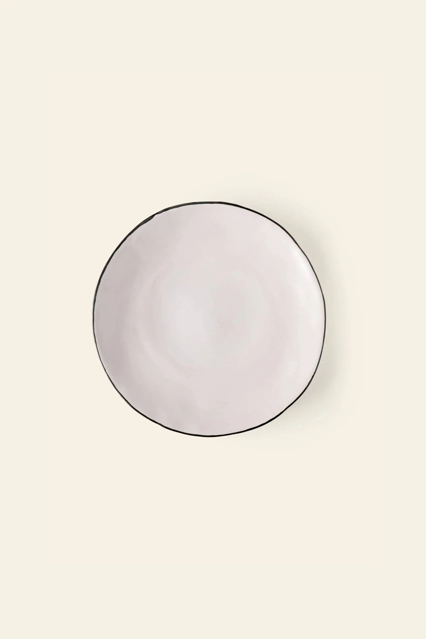 Kra Sanctuary Andaman Free Form Dinner Plate White