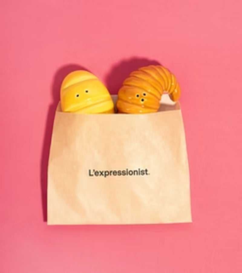 L'expressionist Baguette & Croissant Salt and Pepper Set