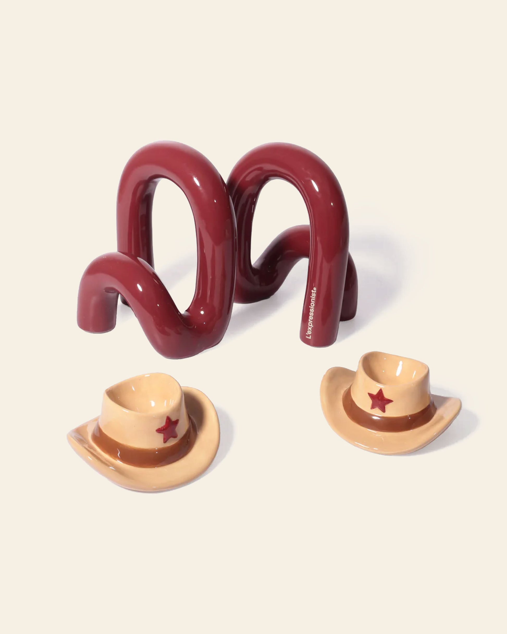 L'expressionist Cowboy Bookends Set of 2