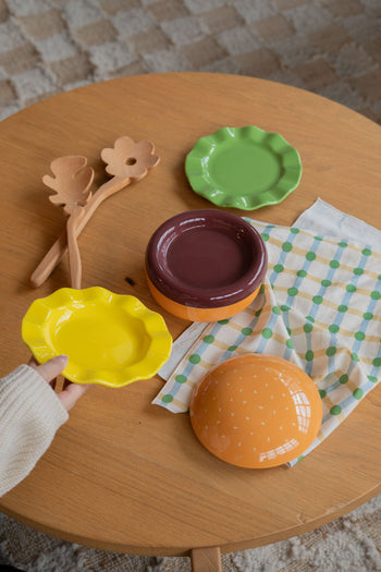 L'expressionist Hamburger Stackable Plate Set of 5