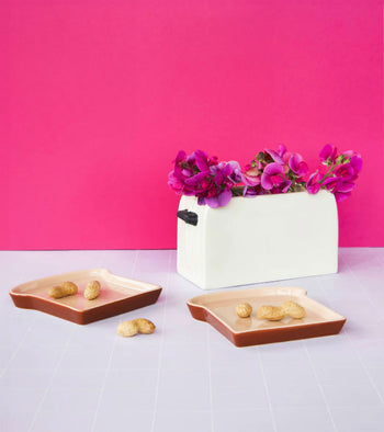 L'expressionist Toast Plate Set of 2