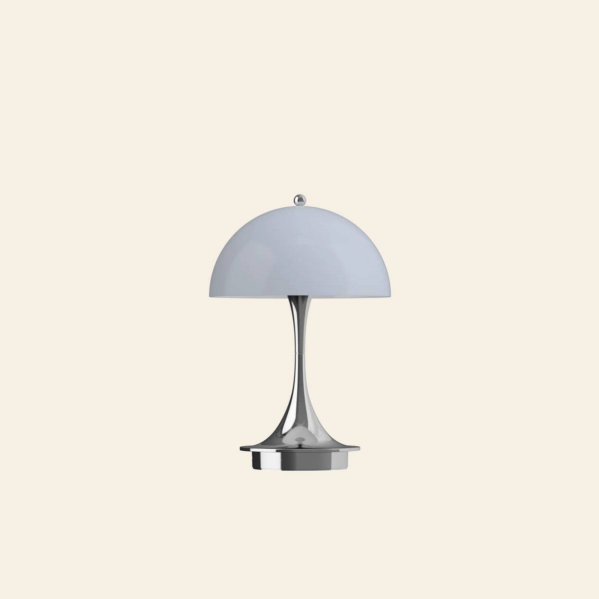 Louis Poulsen Panthella 160 Portable Table Lamp V3 Chrome Opal Blue Grey